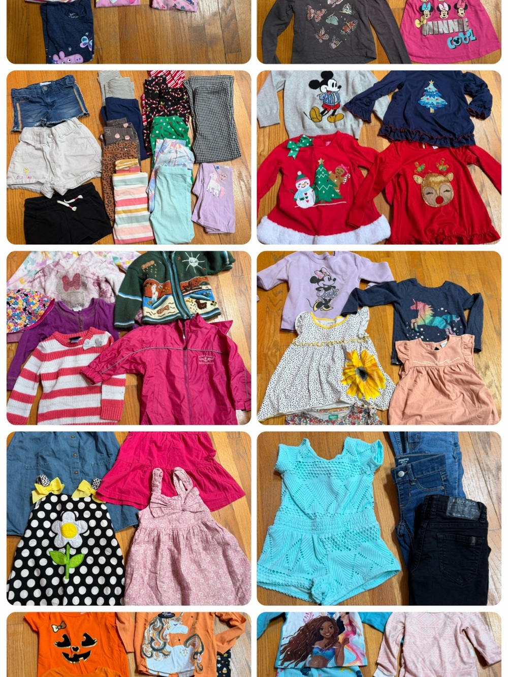 Girls Mixed Clothing Lot 63 Items - Assorted Colors Size 4T